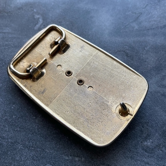 Vintage 1970’s Western Agate Belt Buckle - Picture 5 of 8